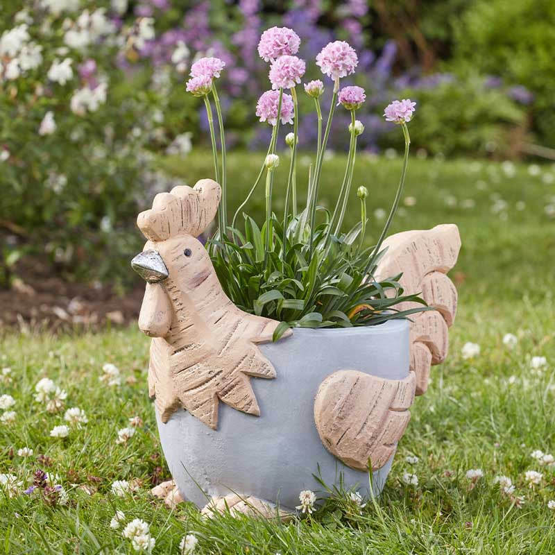 Woodstone Rooster Planter-Easy Garden Centre