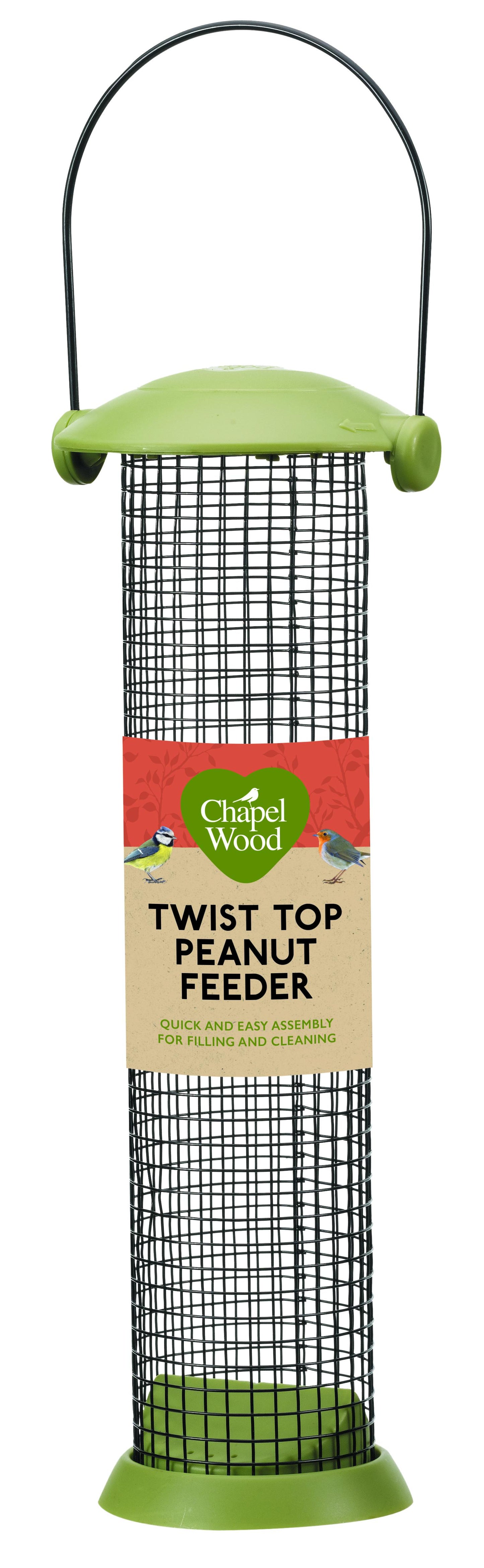 30cm Twist Top Peanut Feeder-Easy Garden Centre