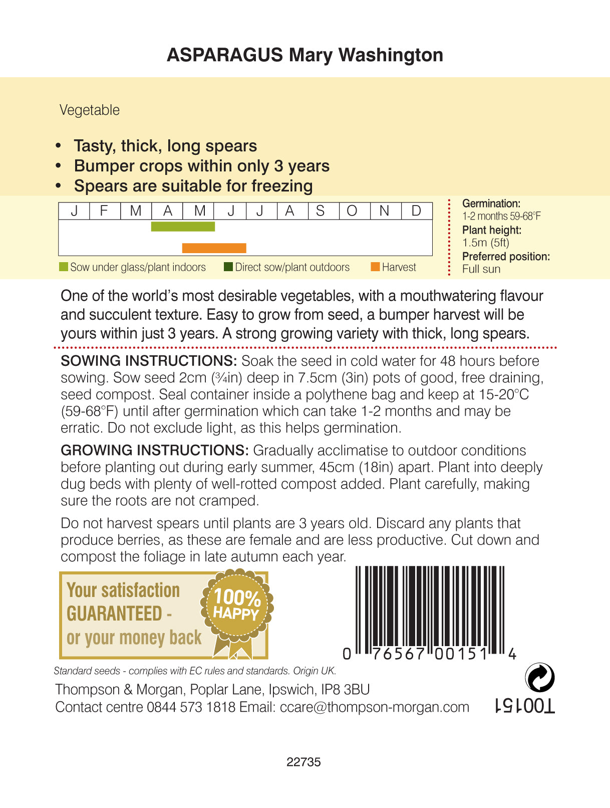 Asparagus Mary Washington