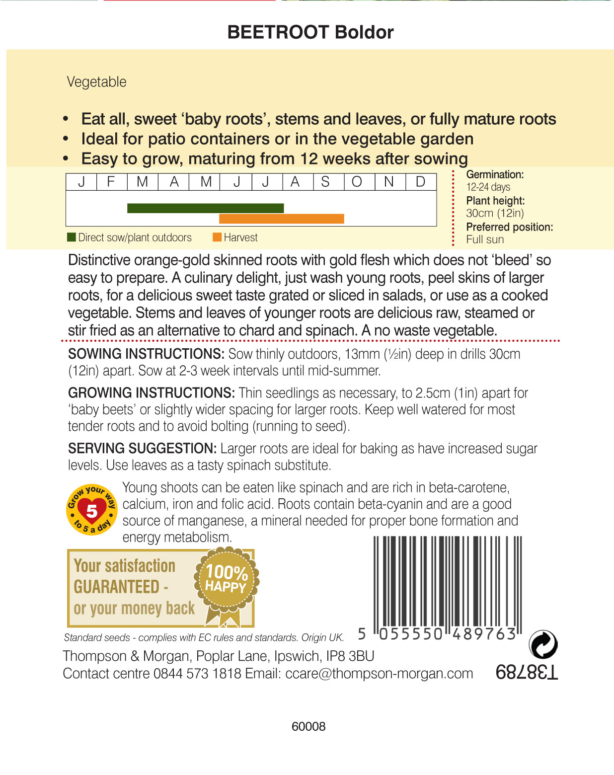 Beet Boldor-Easy Garden Centre