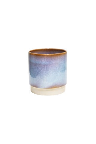 Copenhagen Two Tone Blue Planter H14cm D13.5cm-Easy Garden Centre
