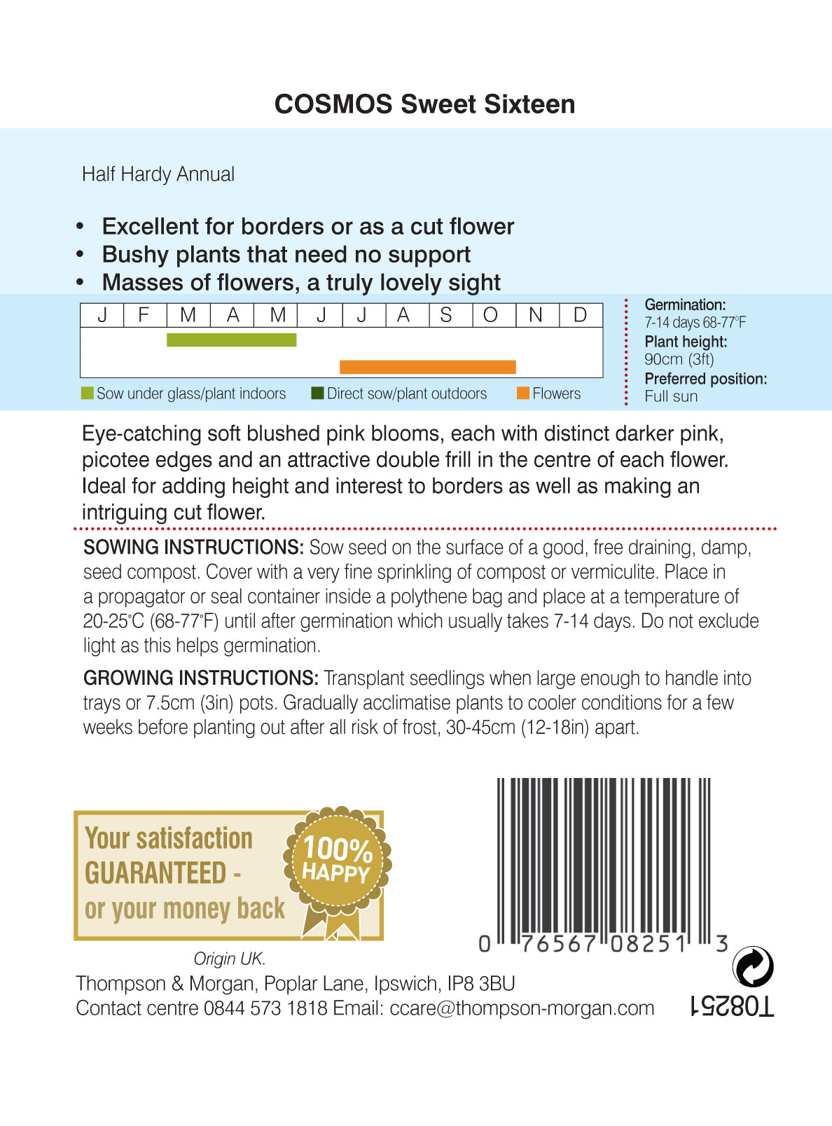 Cosmos Sweet Sixteen