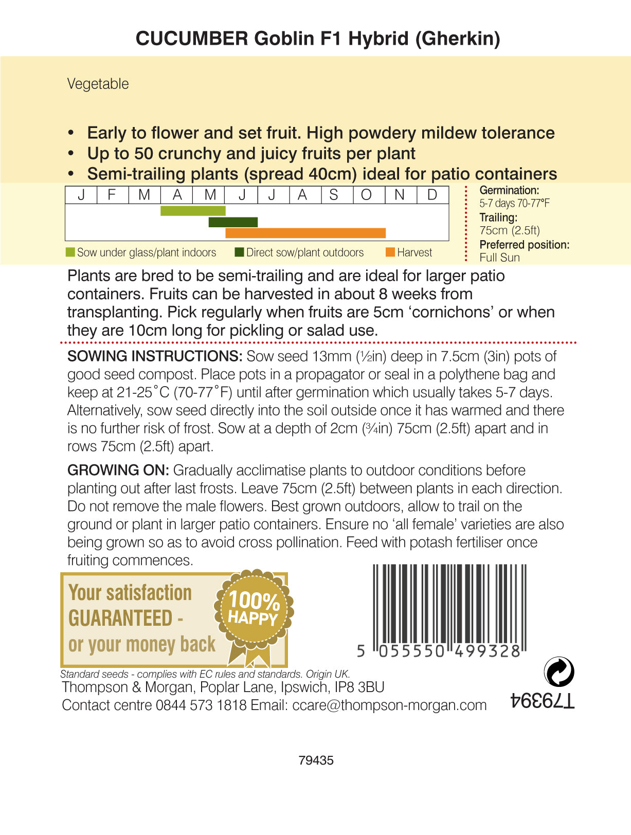 Cucumber Goblin F1 Hybrid (Gherkin)
