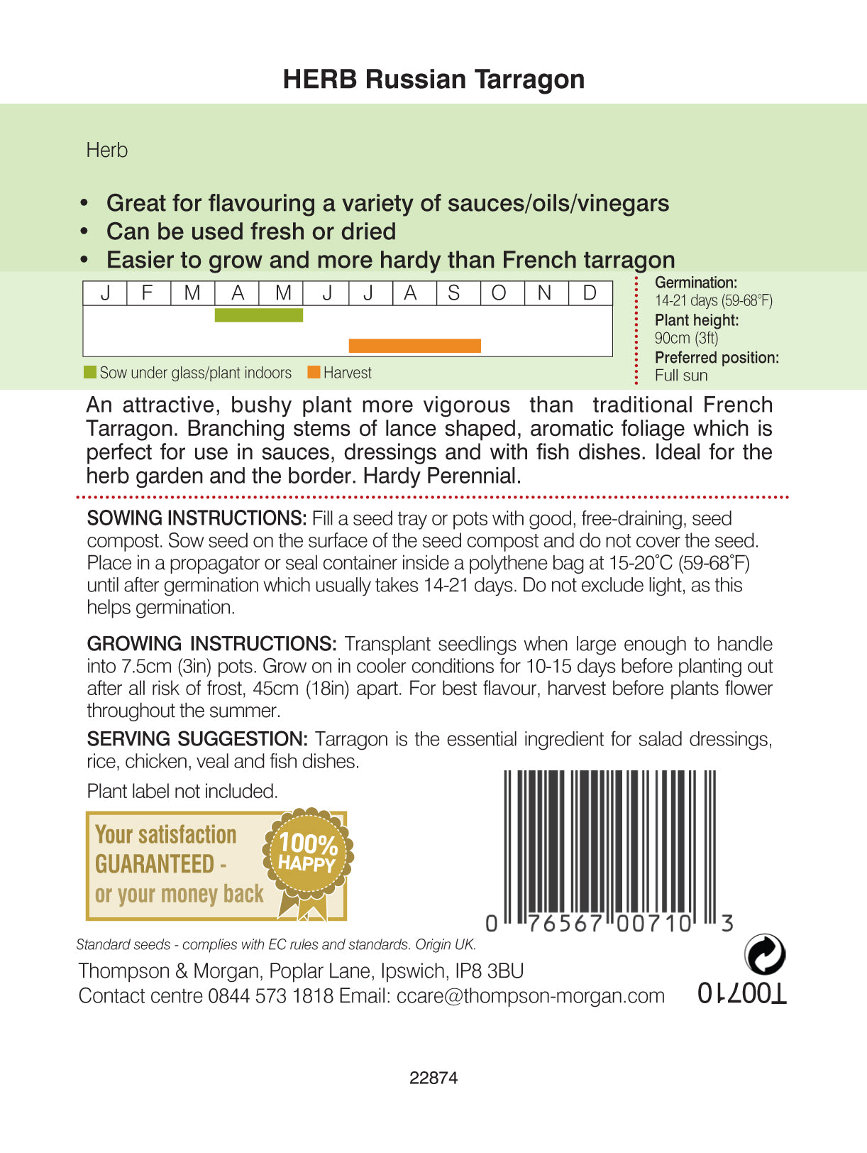 Herb Russian Tarragon-Easy Garden Centre