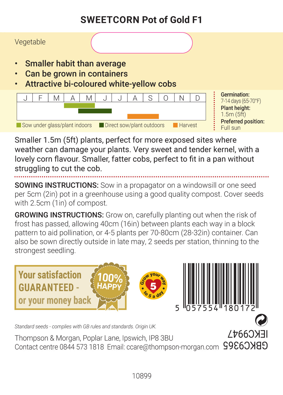 Sweetcorn Pot of Gold F1