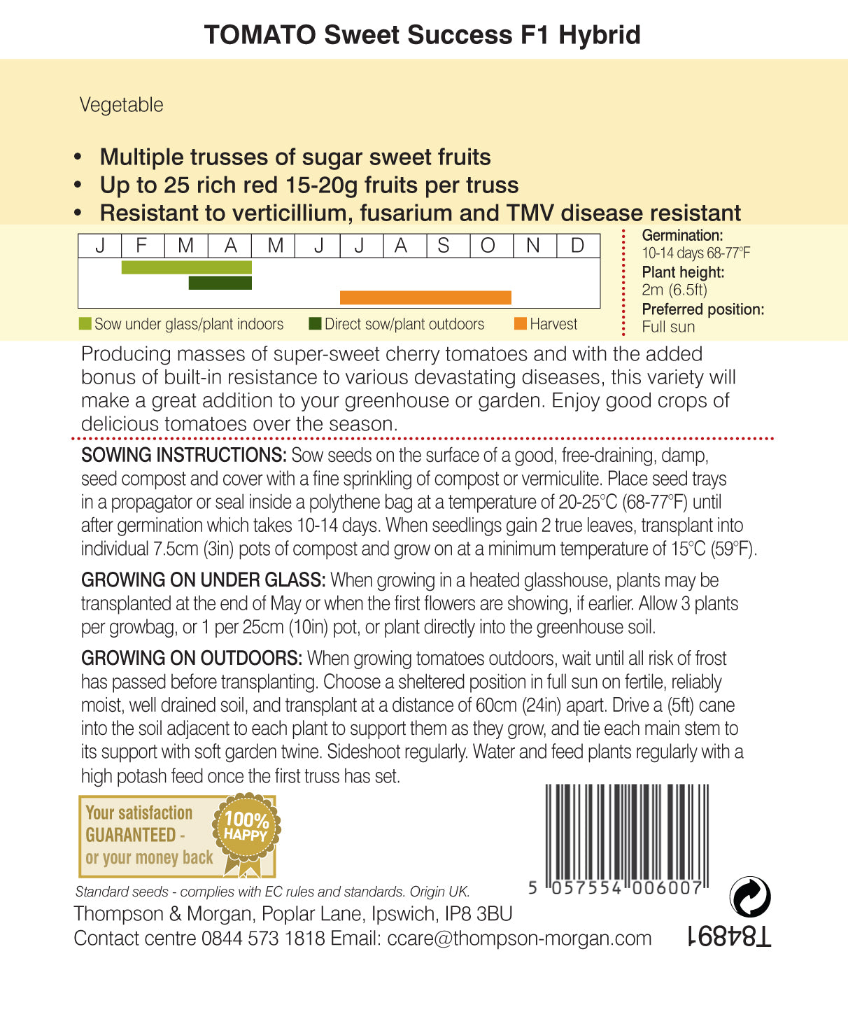 Tomato Sweet Success-Easy Garden Centre