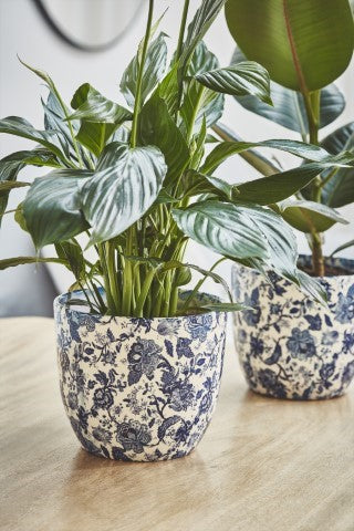 Monza Vintage Blue 16cm Planter-Easy Garden Centre