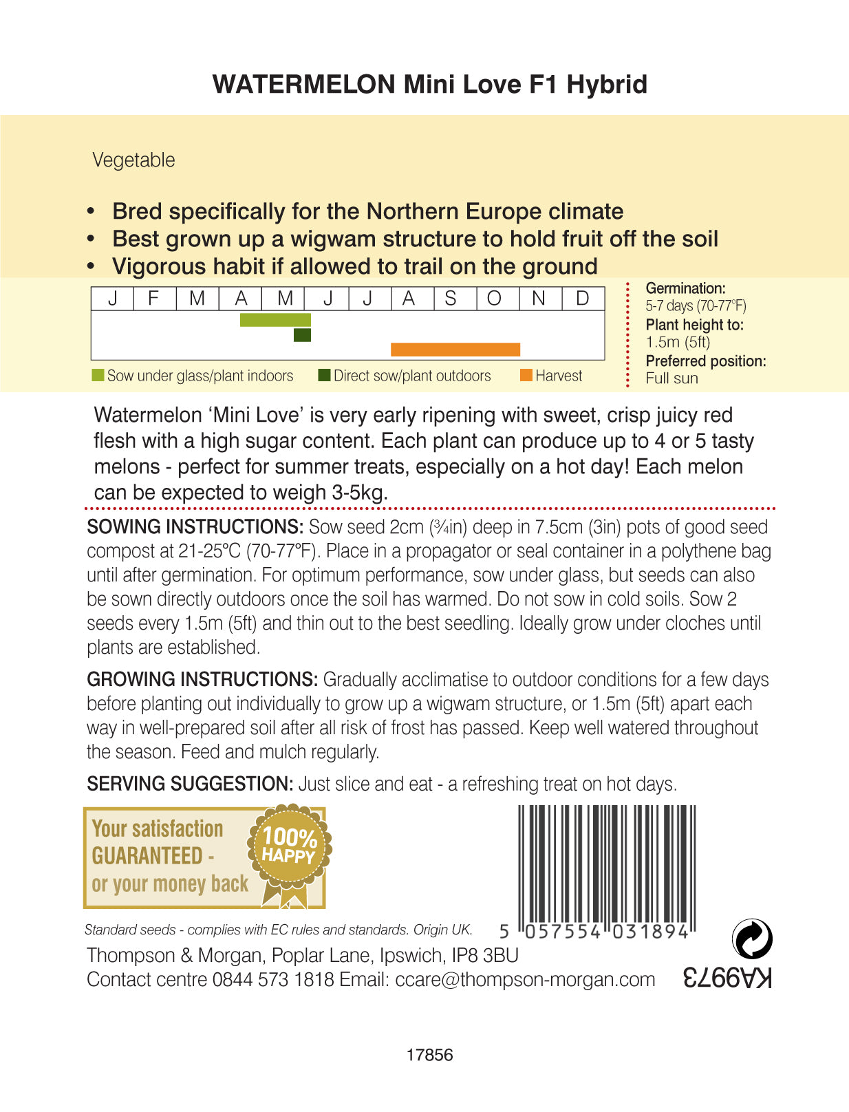 Watermelon Mini Love F1 Hybrid