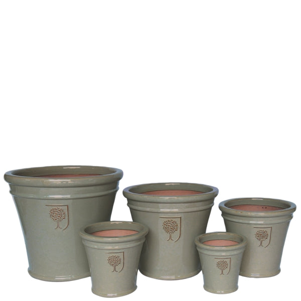 JC & CO Antique Grey Glazed Cone 31cm-Easy Garden Centre