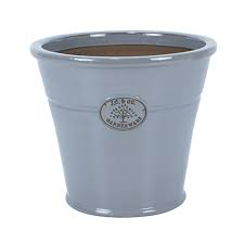 JC & CO Sky Blue Glazed Cone 26cm 4287-Easy Garden Centre