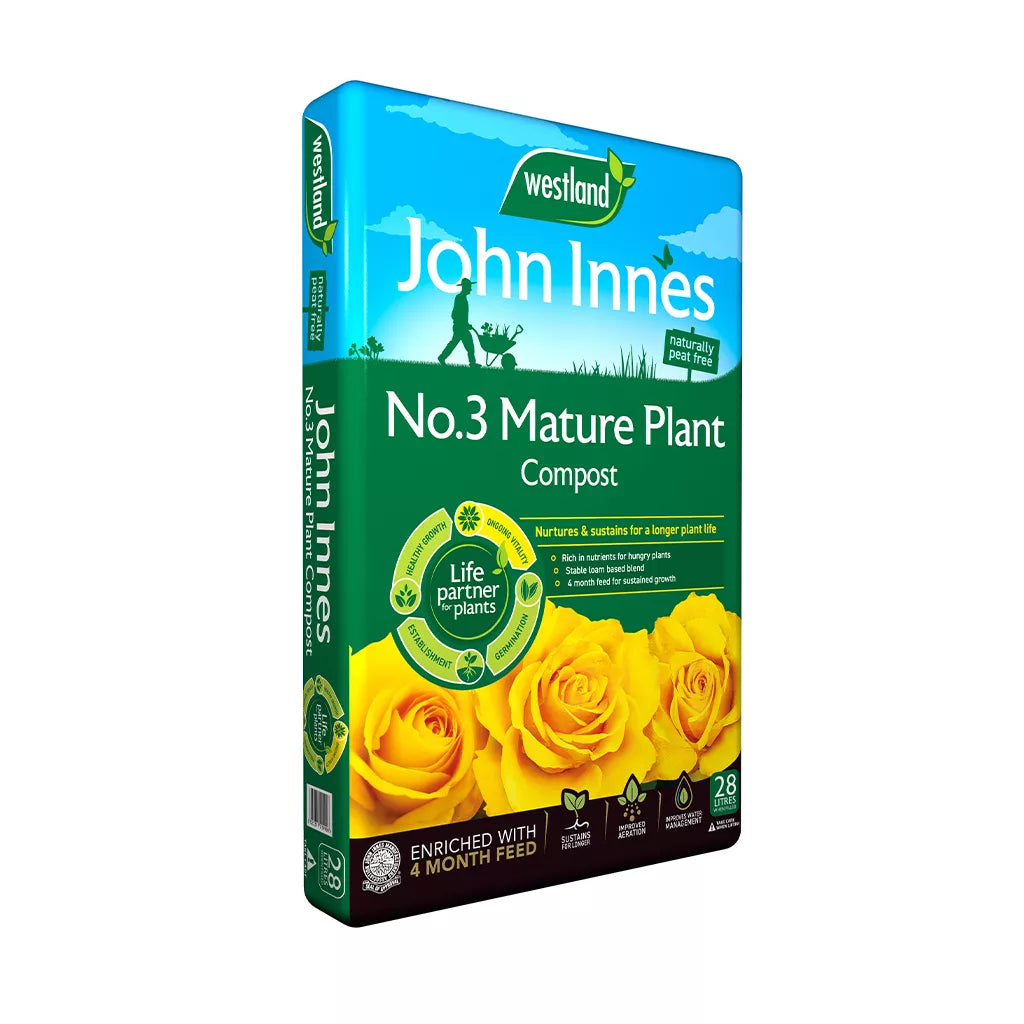 John Innes Peat Free No 3 Mature Plant Compost 28L