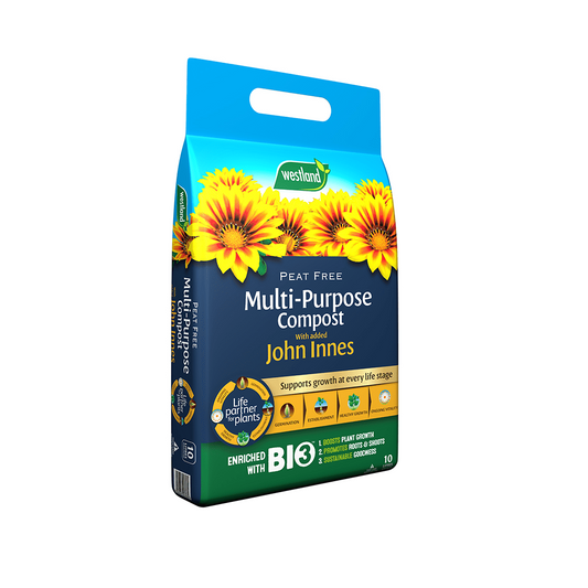 Multi Purpose Compost with John Innes Pouch Peat Free 10L