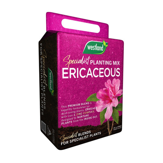 Ericaceous Planting & Potting Mix 25L Mini Bale Peat Reduced