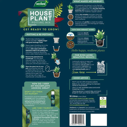 Westland Houseplant Potting Mix Peat Free 10L