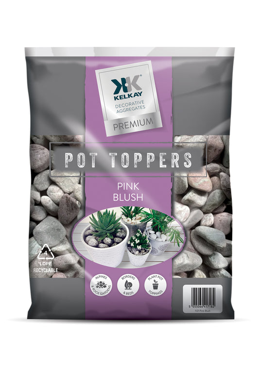 Pink Blush Pot Topper