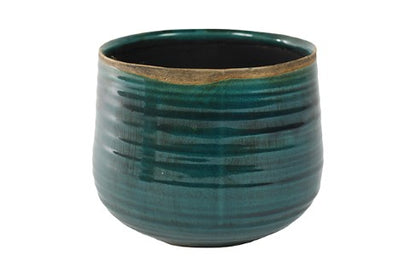 Pot Como Turquoise H15Cm D18Cm