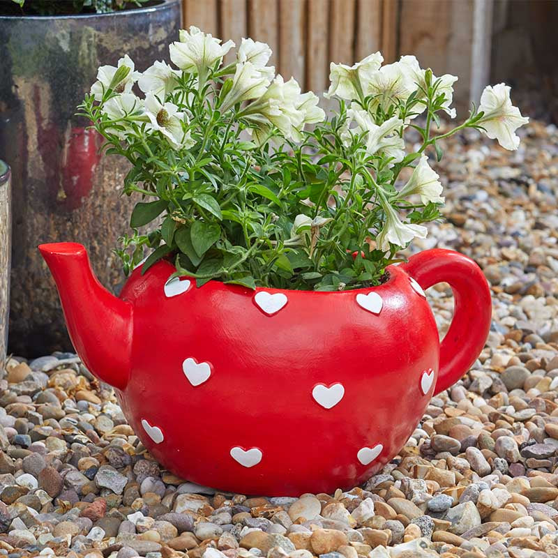 Teapot Heart Planter-Easy Garden Centre
