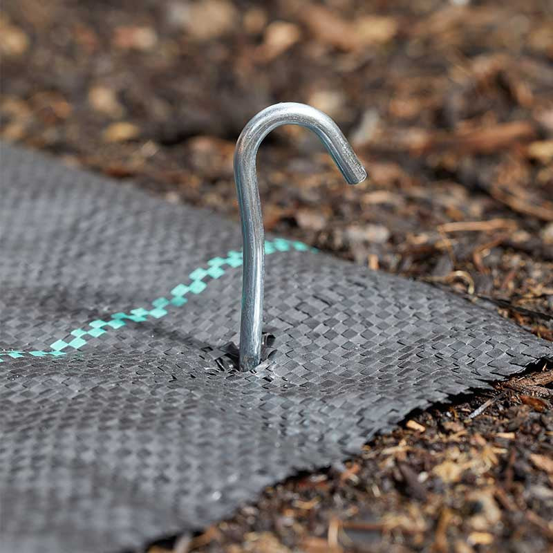 23cm Galvanised Ground Hooks 10pk-Easy Garden Centre