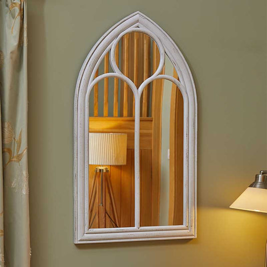 Abbey Home & Garden Mirror - Silvergris-Easy Garden Centre