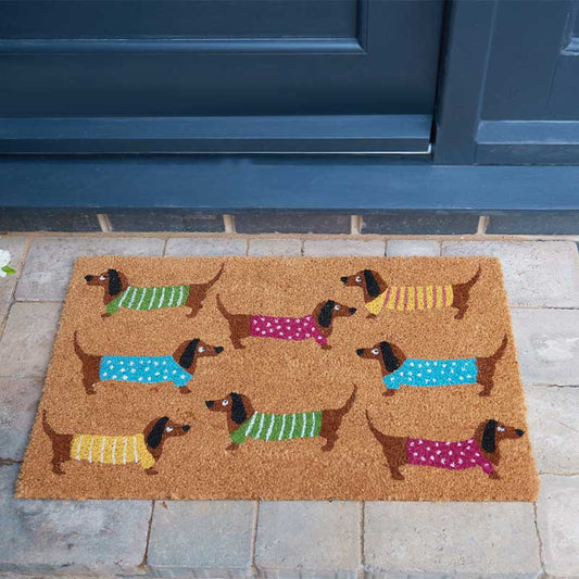 Dachshunds Decoir Mat 45 x 75cm-Easy Garden Centre