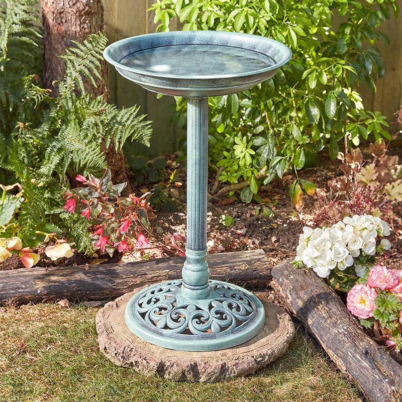 Verdigris Bird Bath-Easy Garden Centre