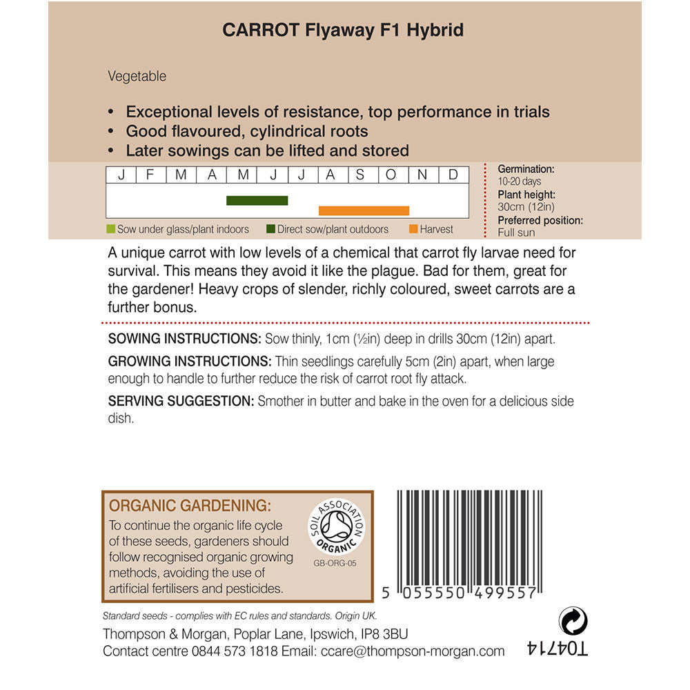 Carrot Nantes 2 (Organic)-Easy Garden Centre