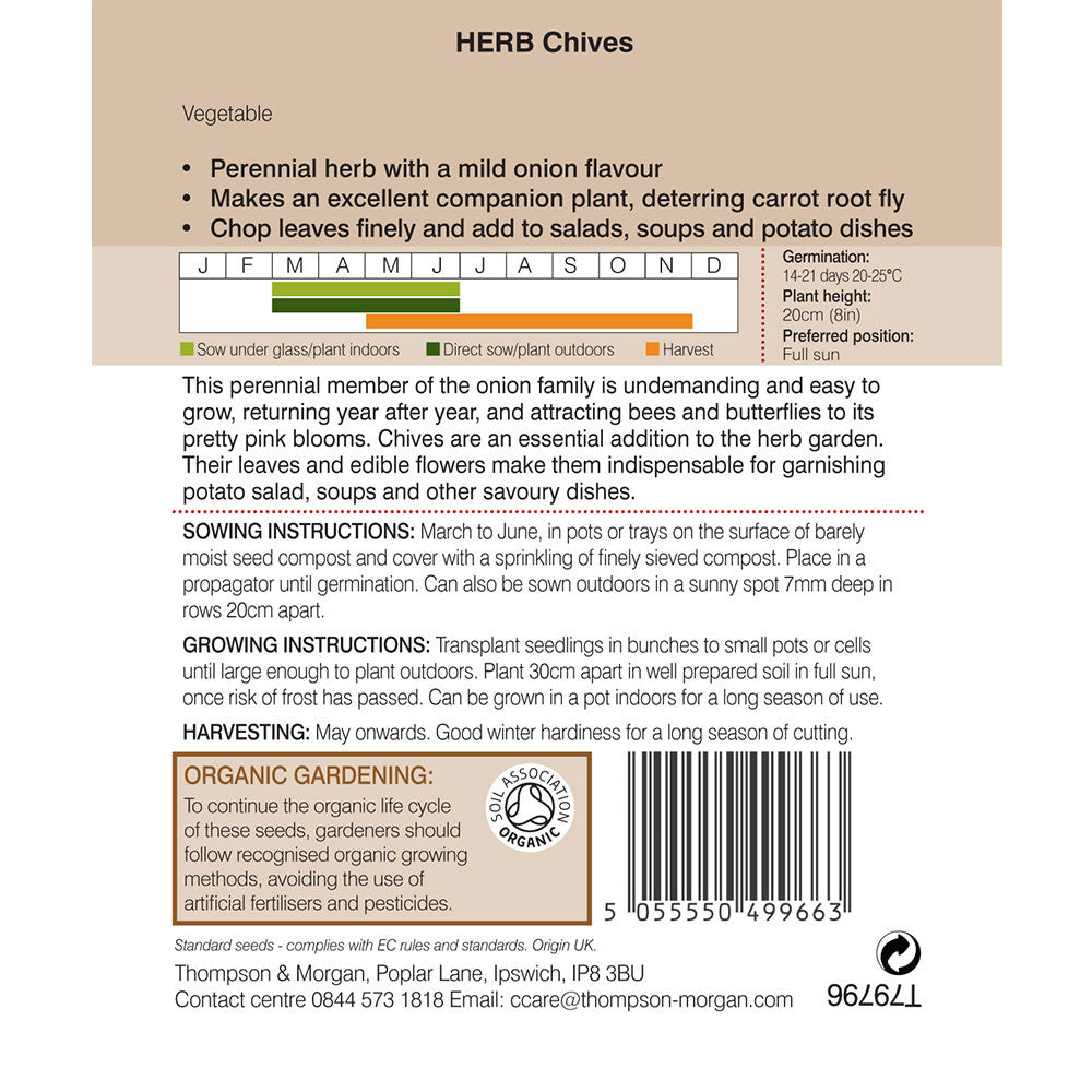 Herb Chives (Organic)-Easy Garden Centre