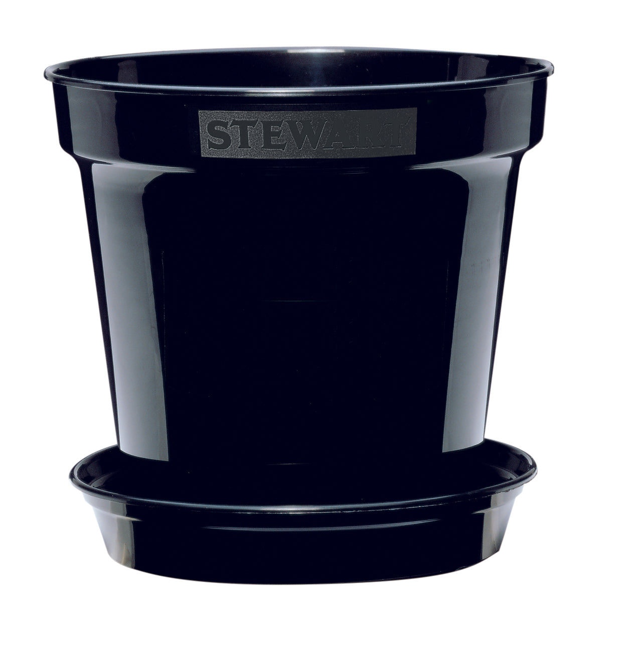 30.5cm (12") Flower Pots Black