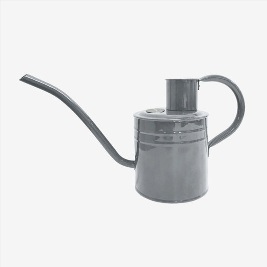 KS Indoor Metal Watering Can 1ltr Warm Grey