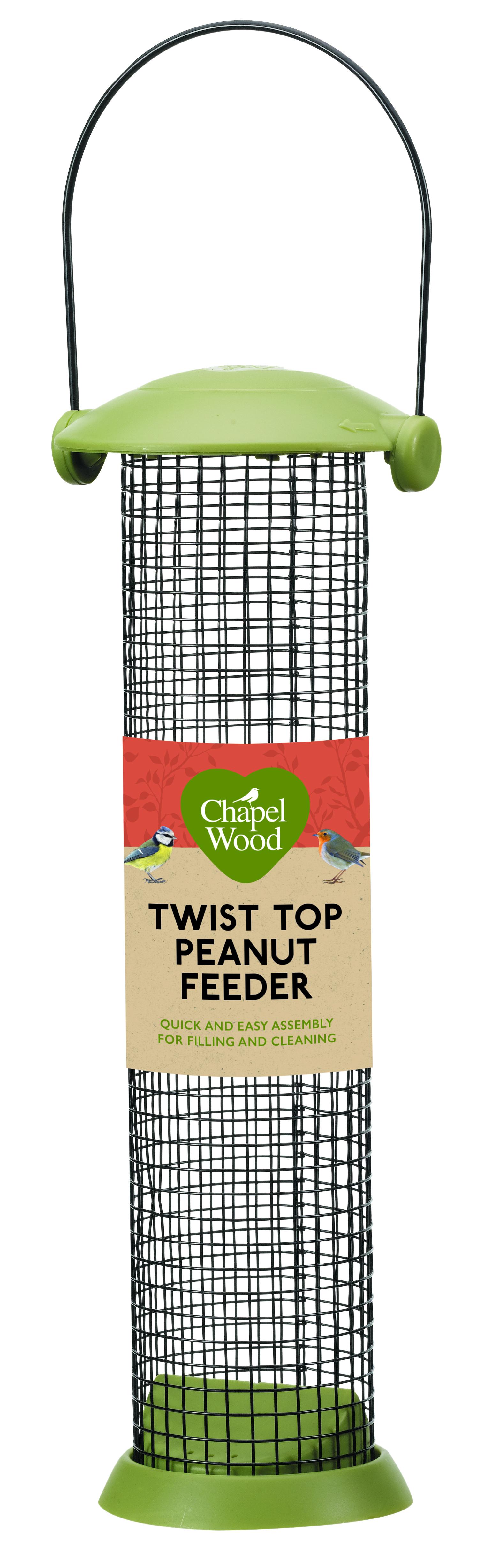 30cm Twist Top Peanut Feeder-Easy Garden Centre