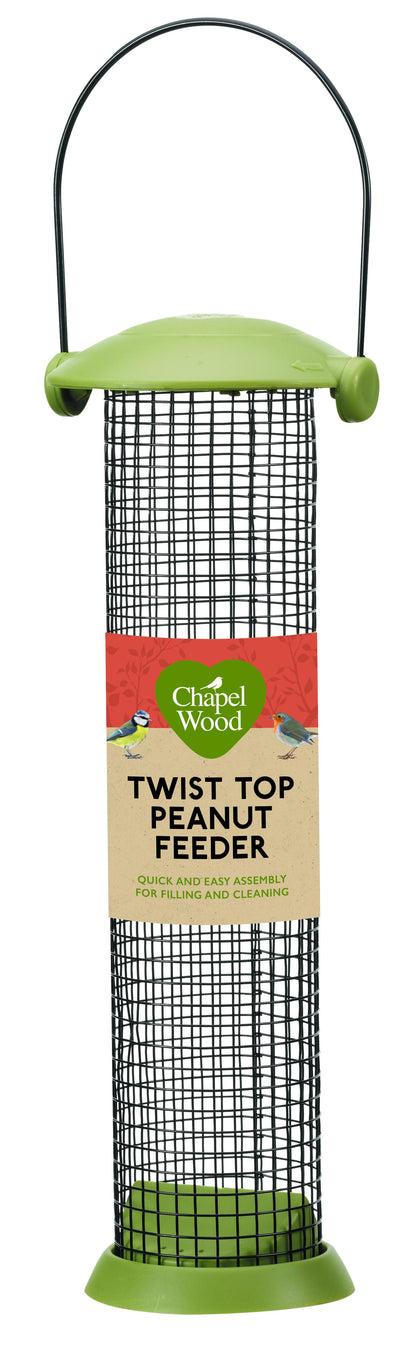 30cm Twist Top Peanut Feeder-Easy Garden Centre