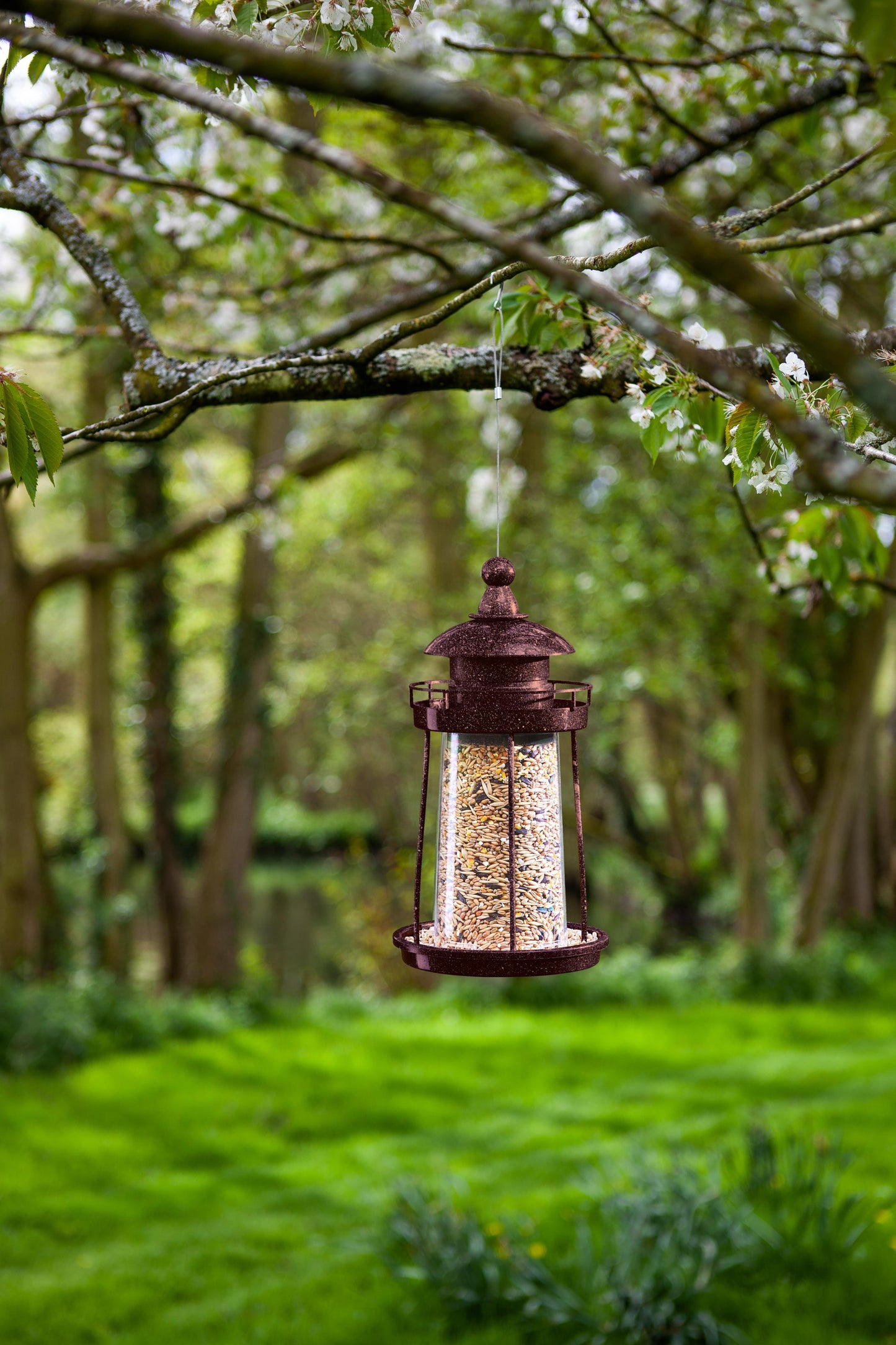 Lighthouse Seed Feeder - Copper-Easy Garden Centre