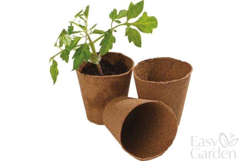 8CM ROUND FIBRE POTS 12pk-Easy Garden Centre