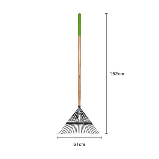 AMES Flat Tine Leaf Rake - Carbon Steel-Easy Garden Centre