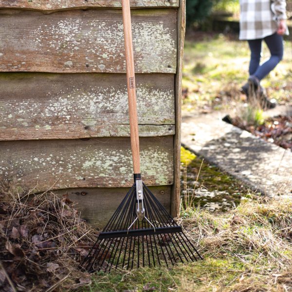 AMES Flat Tine Leaf Rake - Carbon Steel-Easy Garden Centre