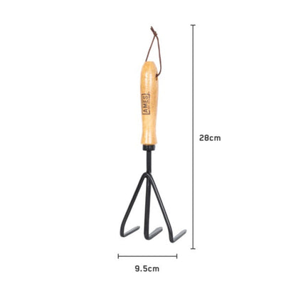 AMES Hand 3 Prong Cultivator - Carbon Steel-Easy Garden Centre