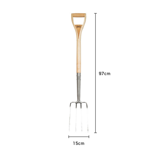 AMES STAINLESS STEEL BORDER FORK-Easy Garden Centre