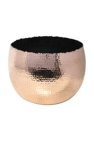 Hammered Bowl  Copper/Black 19Cm