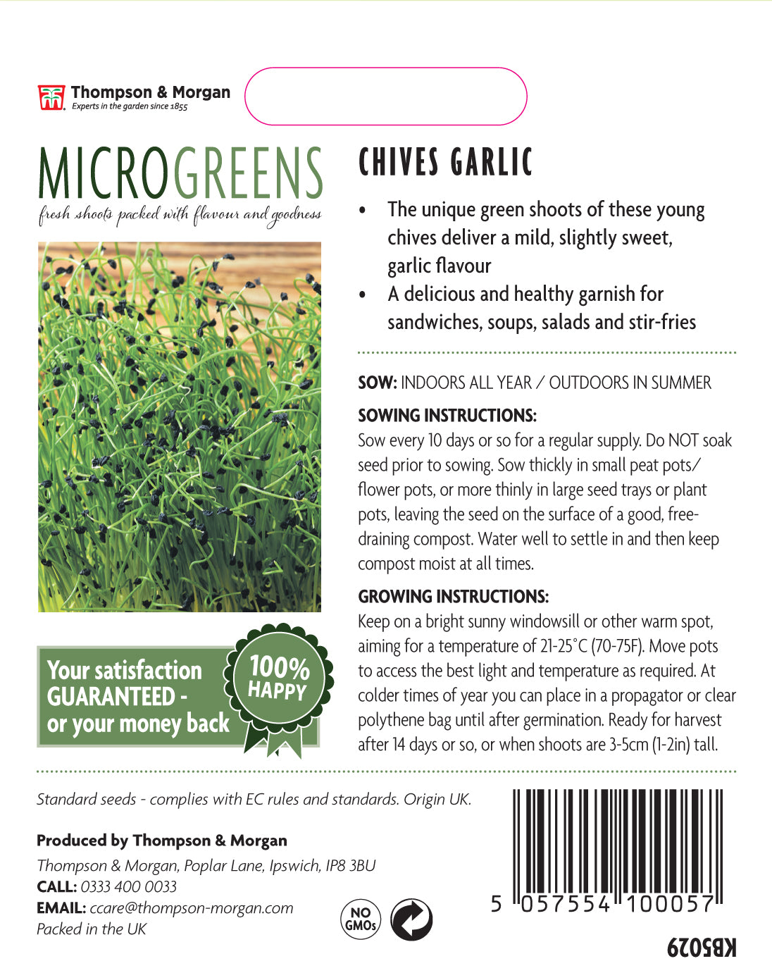 Microgreens Chives Garlic