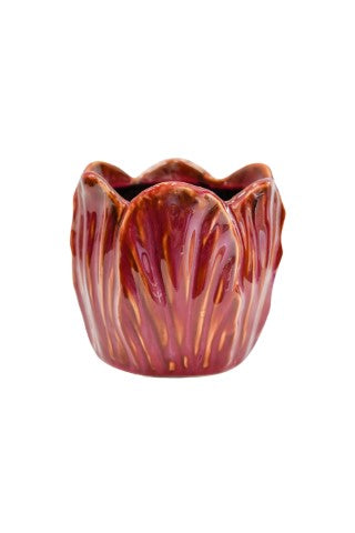 Alyssa Tulip Cherry Planter H14cm D15cm