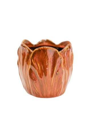 Alyssa Tulip Lava Planter H14cm D15cm