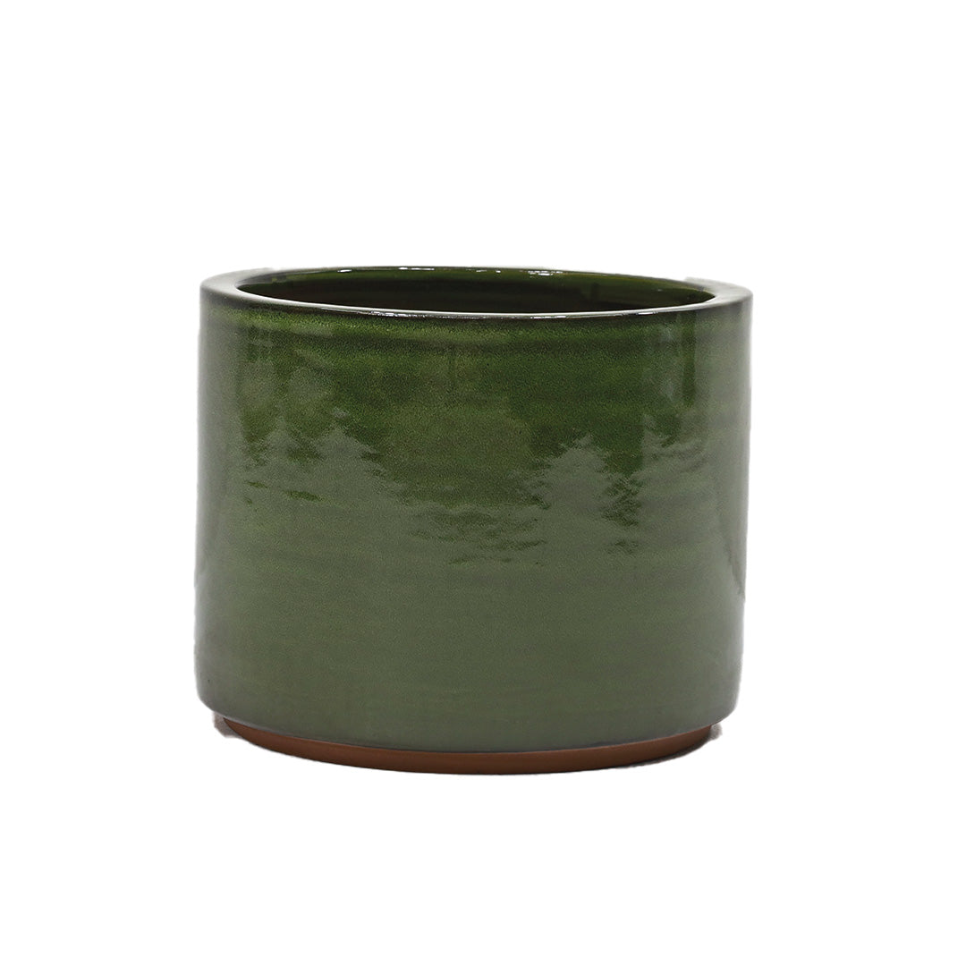 Cambridge Glazed Cylinder 30cm (Black/Blue/Green)-Easy Garden Centre