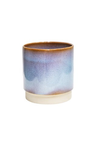 Copenhagen Two Tone Blue Planter H16cm D15.5cm