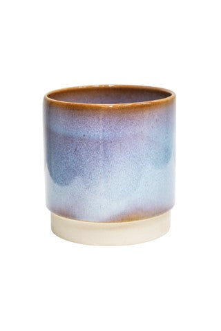 Copenhagen Two Tone Blue Planter H19cm D18.5cm