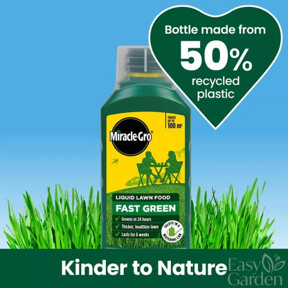 Miracle-Gro Evergreen Fast Green Liquid Lawn Food Concentrate 1Lt-Easy Garden Centre