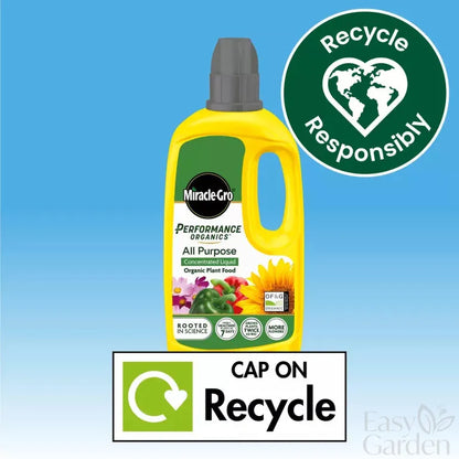 Miracle-Gro Performance Organics All Purpose Plant Food Liquid Concentrate 800Ml-Easy Garden Centre