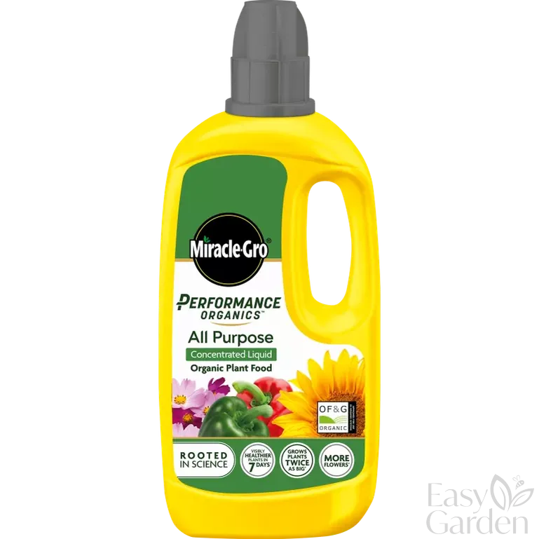 Miracle-Gro Performance Organics All Purpose Plant Food Liquid Concentrate 800Ml-Easy Garden Centre