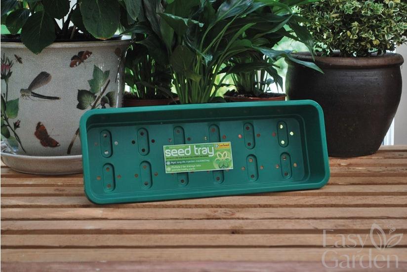 NARROW SEED TRAY GREEN-Easy Garden Centre