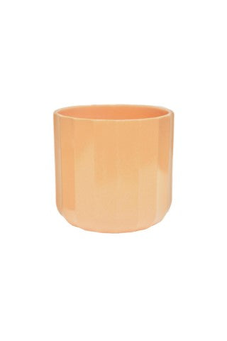 Positano Apricot Geo Planter H13cm D13cm