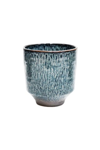 Reactive Glaze Navy Orchid Planter H13cm D13cm